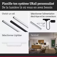 URail Lightbar 3-Step-Dim Zelos 1050lm 10W 3000K gradable 230V - système d'accrochage et décoration - détail 6
