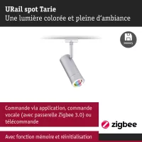URail Spot Smart Home Zigbee 3.0 Tarie RGBW 230lm 4,5W RGBW+ gradable 230V - système d'accrochage et décoration - détail 7