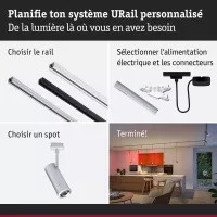 URail Spot Smart Home Zigbee 3.0 Tarie RGBW 230lm 4,5W RGBW+ gradable 230V - système d'accrochage et décoration - détail 8