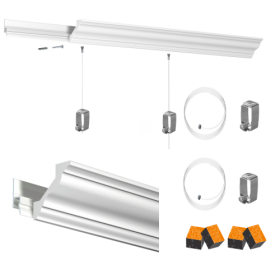 Pack cimaise Deco rail artiteq ECO Cimaise Tableau 1 - Cimaise Tableau