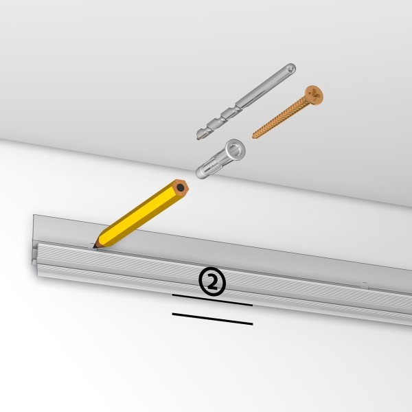 Pack cimaise Deco rail artiteq PREMIUM Cimaise Tableau 5 - Cimaise Tableau 