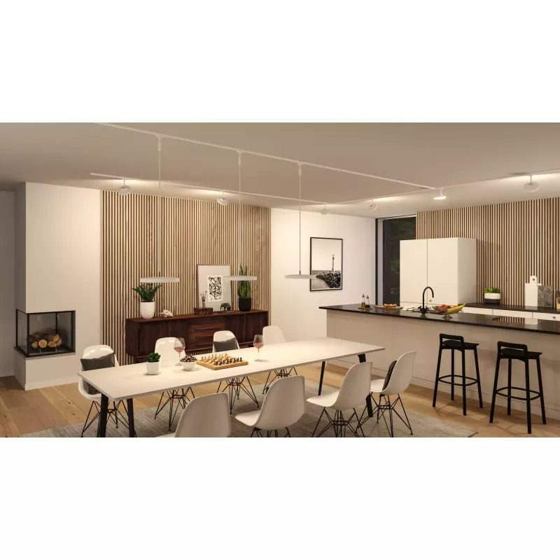 URail Schienenstrahler, 3-stufig dimmbar, Hildor, 850 lm, 15 W, 3000 K, 230 V PAULMANN 57 - Cimaise Tableau 