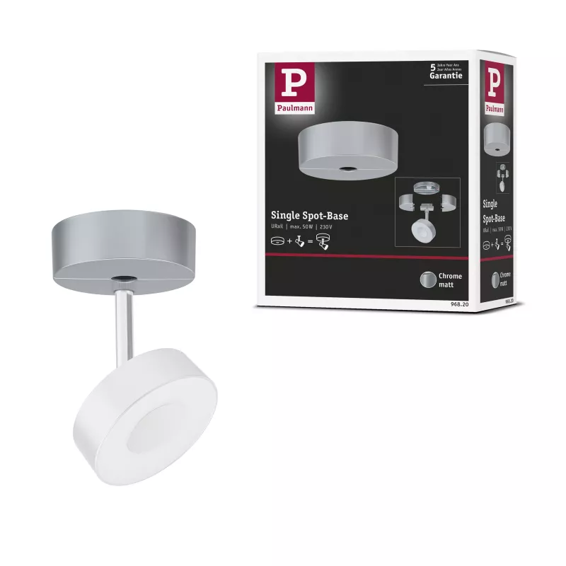 URail Spot on track Base Individual spot max. 50W 230V