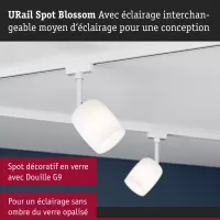 URail Schienenstrahler Blossom G9, max. 10 W, dimmbar, 230 V - système d'accrochage et décoration - détail 4