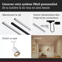 URail Track spot Cover Individual spot GU10 max. 10W 230V - système d'accrochage et décoration - détail 8