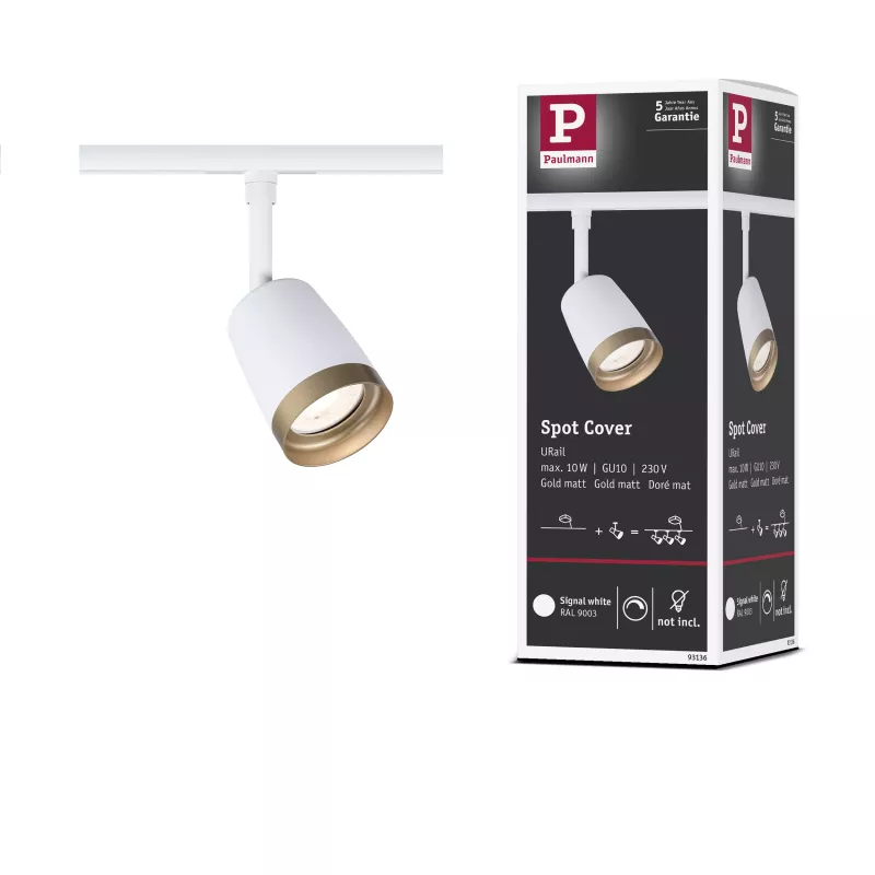 URail Gleis-Abdeckung, Einzelplatz GU10, max. 10 W, 230 V