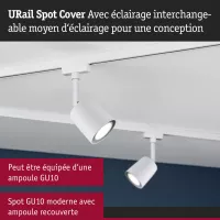 URail Track spot Cover Individual spot GU10 max. 10W dimmable 230V - système d'accrochage et décoration - détail 4