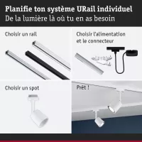 URail Spot sur rail Cover Spot individuel GU10 max. 10W gradable 230V - système d'accrochage et décoration - détail 6