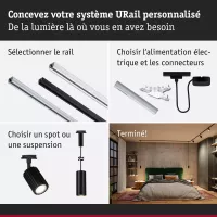 URail Track spotlight Lirena GU10 max. 10W 230V - système d'accrochage et décoration - détail 5