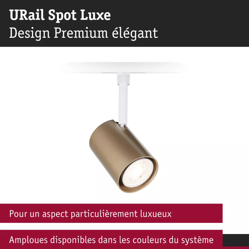 URail Luxus-Schienenstrahler GU10 max. 10W dimmbar 230V PAULMANN 66 - Cimaise Tableau 