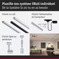 Foco para riel URail Runa Foco individual GU10 máx. 10W regulable 230V - système d'accrochage et décoration - détail 8