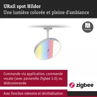 Foco para riel URail Smart Home Zigbee 3.0 Hildor RGBW 500lm 7.5W RGBW+ regulable 230V - système d'accrochage et décoration - détail 6