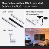 URail Track spotlight Smart Home Zigbee 3.0 Luxury GU10 350lm 4.8W RGBW+ dimmable 230V - système d'accrochage et décoration - détail 9
