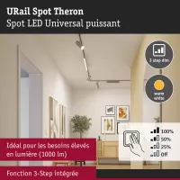 URail Track spotlight Theron Individual spotlight 1020lm 11W 3000K dimmable 230V - système d'accrochage et décoration - détail 5