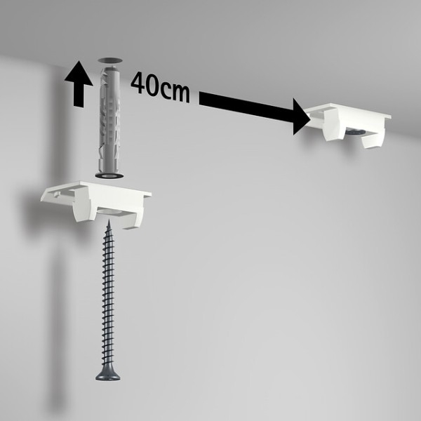 Pack cimaise Click Up rail plafond ECO Newly 2 - Cimaise Tableau 