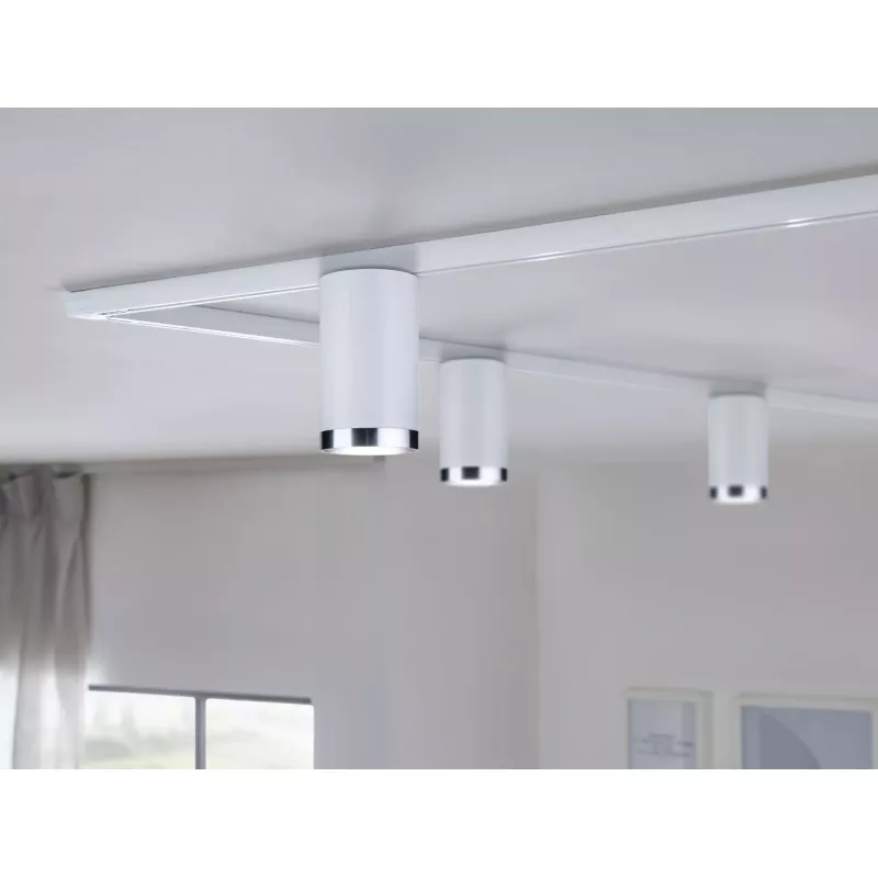 Foco individual URail para riel, tipo tubo, GU10, máx. 10 W, regulable, 230 V. PAULMANN 45 - Cimaise Tableau 