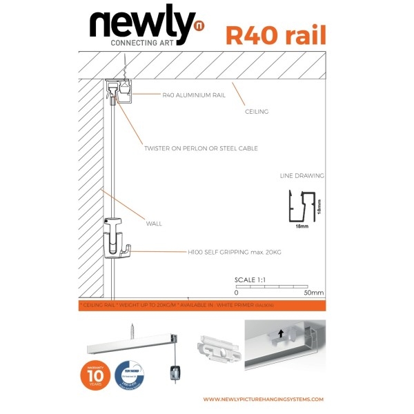 Pack cimaise plafond R40 Newly PREMIUM Newly 3 - Cimaise Tableau 