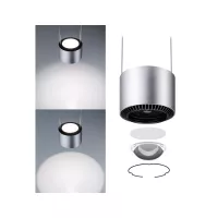 URail Pendant Lamp Aldan 930lm / 530lm 8.5W / 4.5W 4000K dimmable 230V - système d'accrochage et décoration - détail 3
