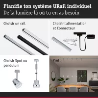 URail Suspension Cone GU10 max. 10W dimmable 230V - système d'accrochage et décoration - détail 6