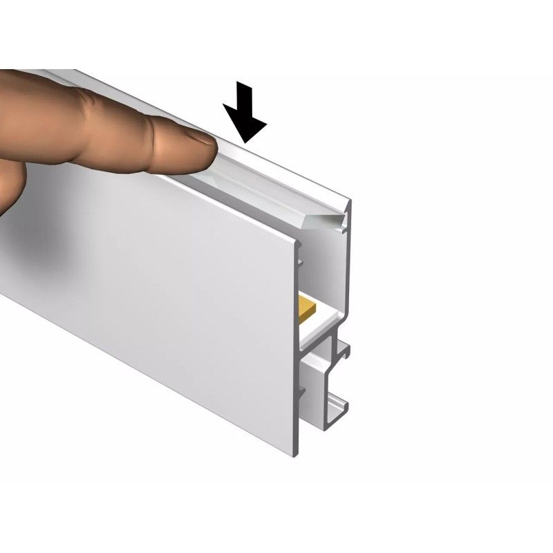 Nouveau Rail LED R35 + diffuseur 200 cm Nouveau 3 - Cimaise pour Tableau