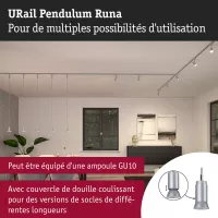 URail Pendelleuchte Runa GU10 max. 10W dimmbar 230V - système d'accrochage et décoration - détail 5