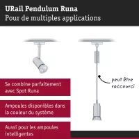 URail Suspension Runa GU10 max. 10W gradable 230V - système d'accrochage et décoration - détail 6