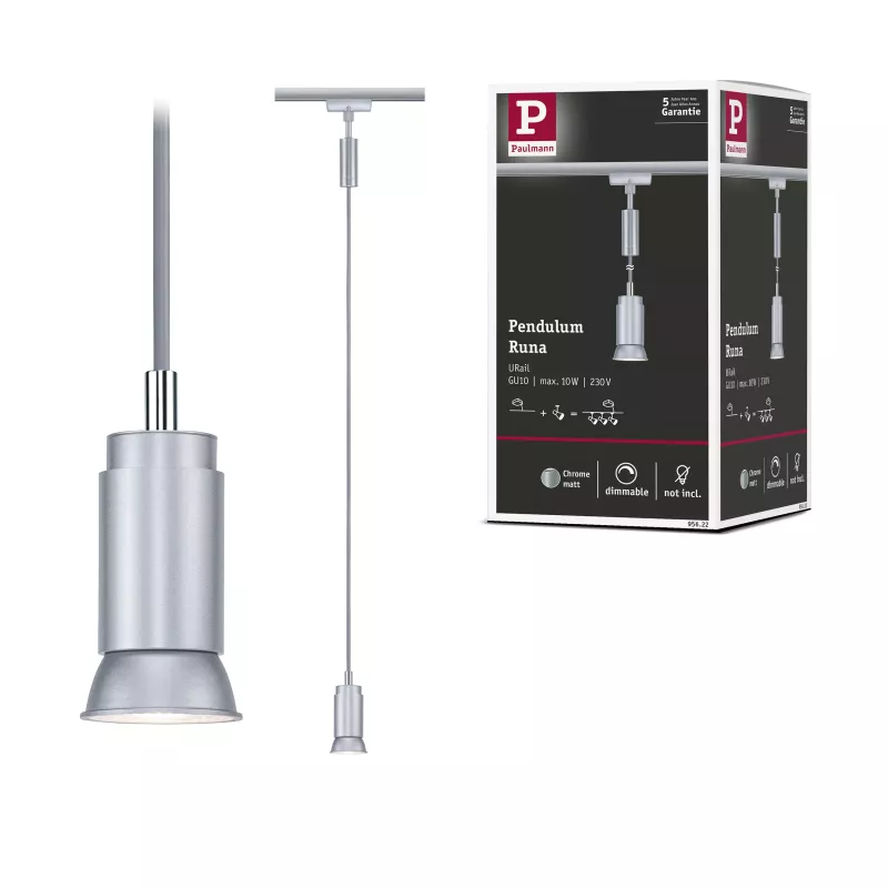 URail Suspension Runa GU10 max. 10W gradable 230V PAULMANN 44 - Cimaise Tableau 