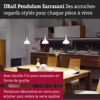 URail Lámpara Colgante Sarrasani E14 máx. 20W regulable 230V - système d'accrochage et décoration - détail 4