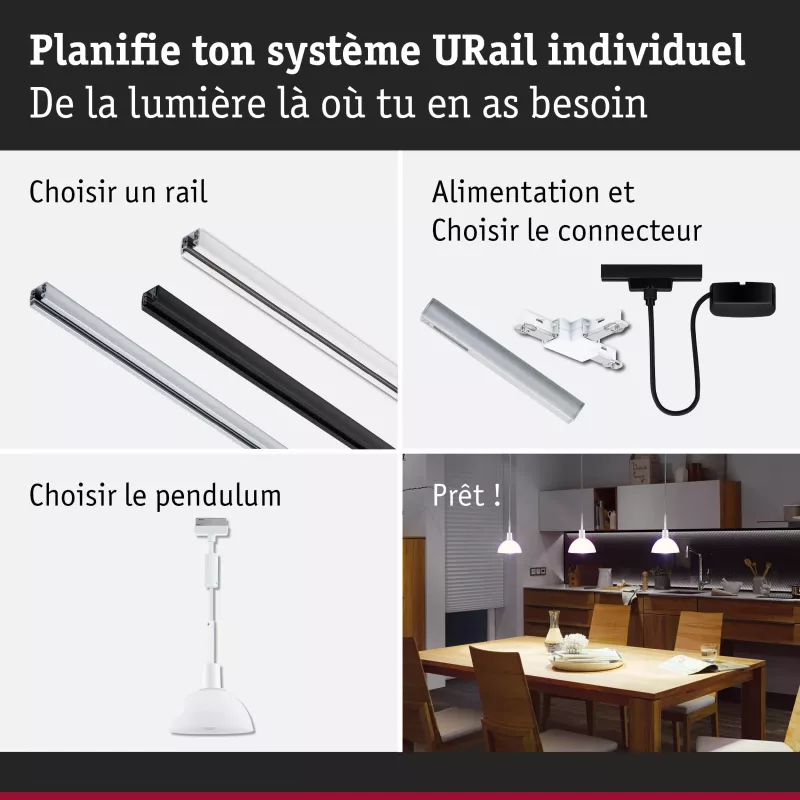 URail Lámpara Colgante Sarrasani E14 máx. 20W regulable 230V PAULMANN 40 - Cimaise Tableau 