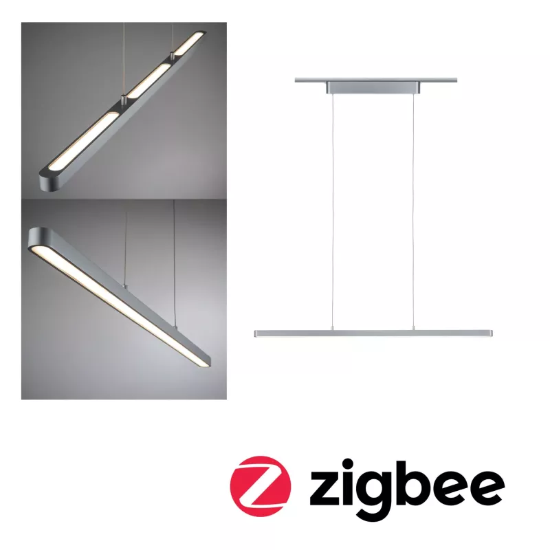 Lámpara colgante URail Smart Home Zigbee 3.0 Lento 3x600lm 3x13.5W Blanco regulable 230V
