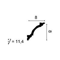 C213F ORAC Corniche flexible Flex L200 x H8 x L8 cm ORAC DECOR 1 - Cimaise Tableau