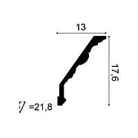C219 ORAC Gesims Purotouch L200 x H17,6 x B13 cm ORAC DECOR 2 - Cimaise Tableau 