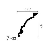 C301 ORAC Corniche Purotouch L200 x H17 x L14,4 cm ORAC DECOR 2 - Cimaise Tableau 