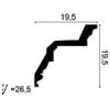 C307 ORAC Cornice Purotouch L200 x H19,5 x L19,5 cm C307 ORAC Cornice Purotouch L200 x A19,5 x P19,5 cm ORAC DECOR 1 - Cimaise T