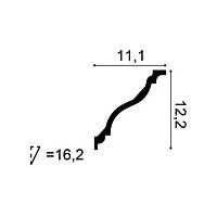 C333F ORAC Flex Cornice flessibile Flex L200 x H12,2 x L11,1 cm ORAC DECOR 1 - Cimaise Tableau 