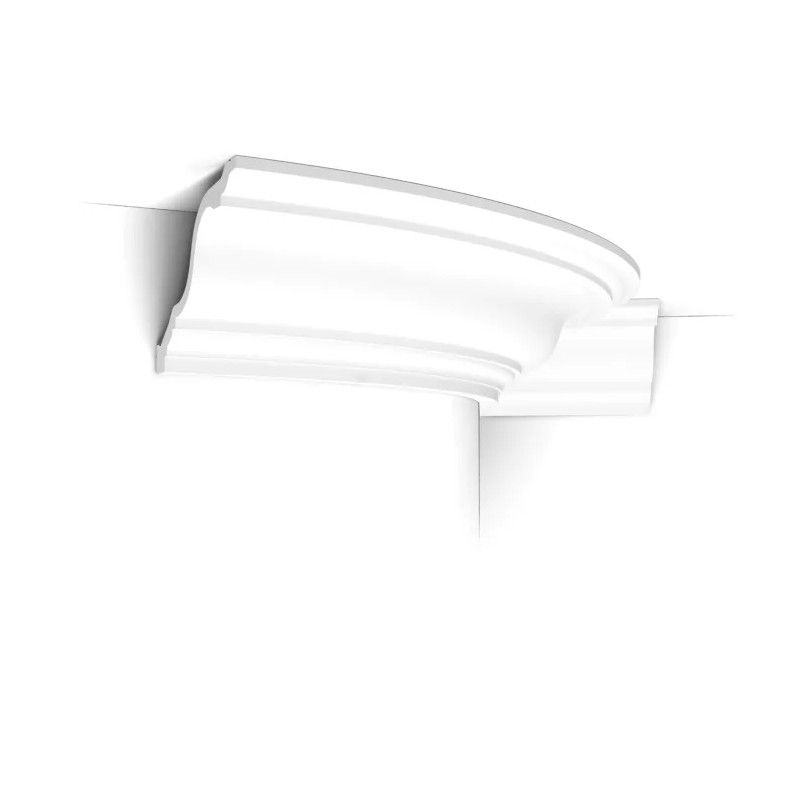 C334F ORAC, Cornice flessibile Flex, misure 200 cm di lunghezza x 15 cm di altezza x 19,6 cm di larghezza. ORAC DECOR 1 - Cimais