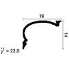 C342 ORAC Cornice Purotouch L200 x H14 x L19 cm ORAC DECOR 2 - Cimaise Tableau 