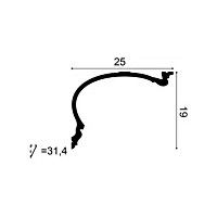 C343 ORAC Corniche Purotouch L200 x H19 x L25 cm ORAC DECOR 1 - Cimaise Tableau 