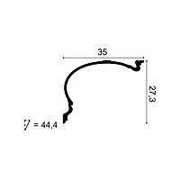 C344 ORAC Cornice Purotouch L200 x H27,3 x L35 cm ORAC DECOR 1 - Cimasa Quadro