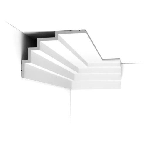 C393 ORAC Cornice Purotouch L200 x H15 x L21 cm ORAC DECOR 1 - Cimasa per quadri