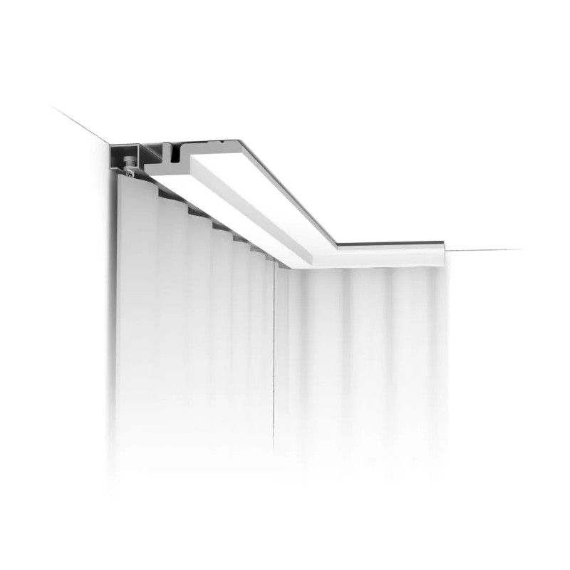 C394 ORAC Cornice Purotouch L200 x H9,5 x L3,1 cm ORAC DECOR 3 - Cornice da Tavolo