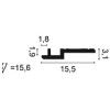 C395 ORAC Corniche Purotouch L200 x H15.5 x L3,1 cm ORAC DECOR 2 - Cimaise Tableau 