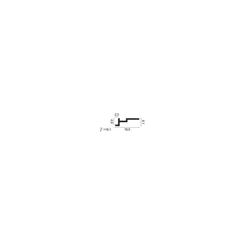 C396 ORAC Corniche Purotouch L200 x H18,5 x L6,1 cm ORAC DECOR 2 - Cimaise Tableau 