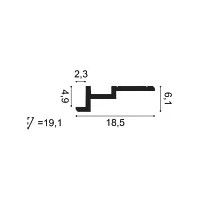 C396 ORAC Corniche Purotouch L200 x H18,5 x L6,1 cm ORAC DECOR 2 - Cimaise Tableau
