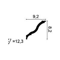 CB503N ORAC Corniche unprimed Durofoam L200 x H8.2 x L9.2 cm ORAC DECOR 2 - Cimaise Tableau 