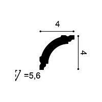 CB510N ORAC Cornice non preparata Durofoam L200 x H4 x L4 cm ORAC DECOR 3 - Cimaise Tableau 