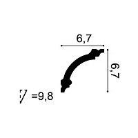 CB511N ORAC Cornice non trattata Durofoam L200 x H6,7 x L6,7 cm ORAC DECOR 2 - Cornice per quadri