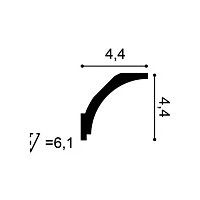 CX109F ORAC Cornice flessibile Durofoam L200 x H4,4 x L4,4 cm ORAC DECOR 2 - Cimasa per quadri