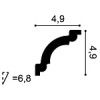 CX124F ORAC Cornice flessibile Durofoam L200 x H4,9 x L4,9 cm ORAC DECOR 2 - Cimaise Tableau 