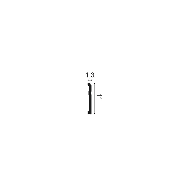 SX105 ORAC Duropolymer Plinth L200 x H11 x L1,3 cm ORAC DECOR 2 - Cimaise Tableau 